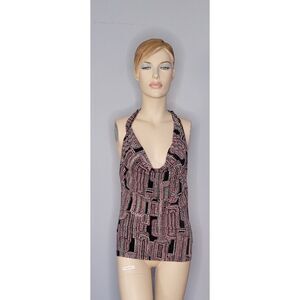 Rampage Neck Strap Pink Blouse Size Small